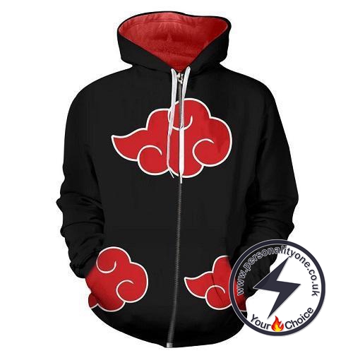 Naruto Akatsuki Zip Up Hoodie Jacket